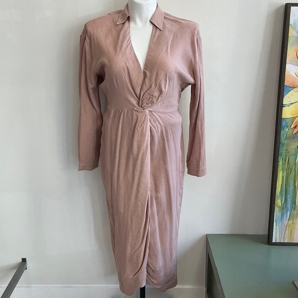 Anthropologie Blush Long-Sleeve Dress NWT - 10 (778)